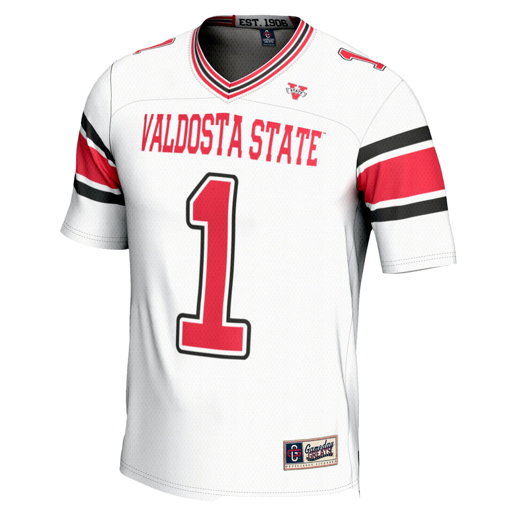 #1 Valdosta State Blazers Endzone Football Jersey - White product image 3