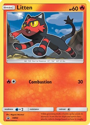 Litten - SM02 (SM02/248) [SM Promos] Holofoil - Promo product image 1, provided for visual reference and product detail