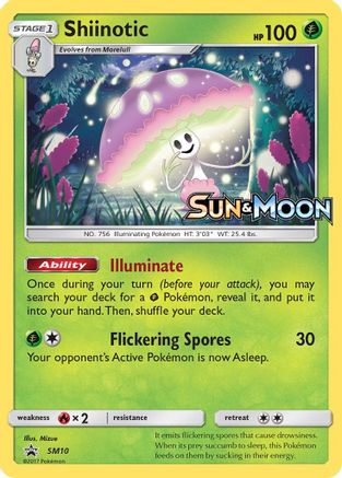 Shiinotic - SM10 (Prerelease) (SM10/248) [SM Promos] Holofoil - Promo product image 1, provided for visual reference and