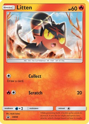 Litten (SM08/248) [SM Promos] Holofoil - Promo product image 1, provided for visual reference and product detail review