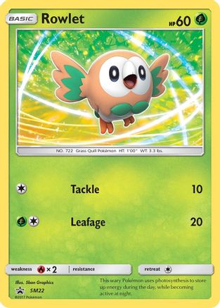 Rowlet - SM22 (SM22/248) [SM Promos] Holofoil - Promo product image 1, provided for visual reference and product detail