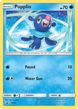 Popplio - SM24 (SM24/248) [SM Promos] Holofoil - Promo product image 1, provided for visual reference and product detail