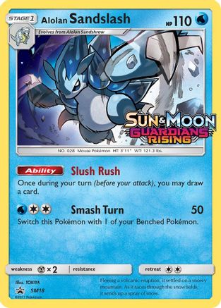 Alolan Sandslash - SM18 (Prerelease) (SM18/248) [SM Promos] Holofoil - Promo product image 1, provided for visual reference