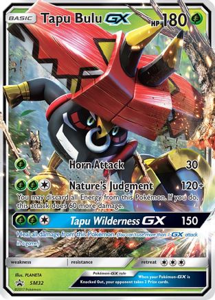 Tapu Bulu GX (SM32/248) [SM Promos] Holofoil - Promo product image 1, provided for visual reference and product detail review