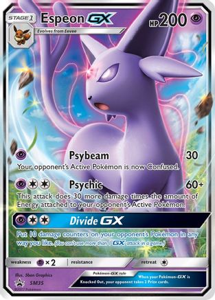 Espeon GX (SM35/248) [SM Promos] Holofoil - Promo product image 1, provided for visual reference and product detail review