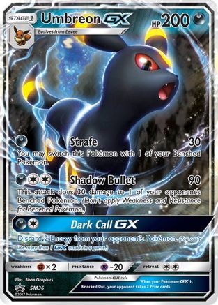 Umbreon GX (SM36/248) [SM Promos] Holofoil - Promo product image 1, provided for visual reference and product detail review