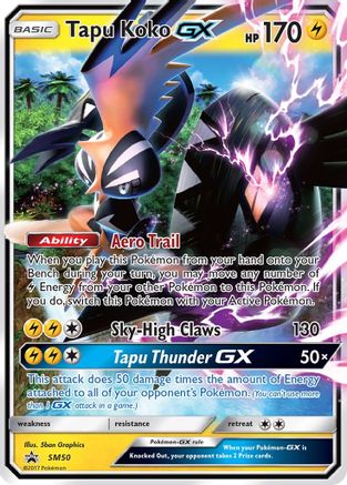 Tapu Koko GX (SM50/248) [SM Promos] Holofoil - Promo product image 1, provided for visual reference and product detail review