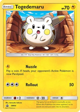 Togedemaru - SM44 (SM44/248) [SM Promos] Holofoil - Promo product image 1, provided for visual reference and product detail