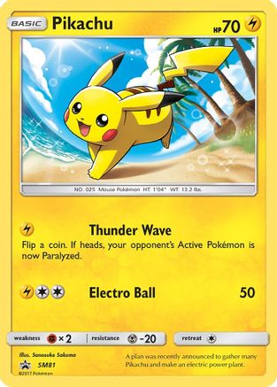 Pikachu (SM81/248) [SM Promos] Holofoil - Promo product image 1, provided for visual reference and product detail review