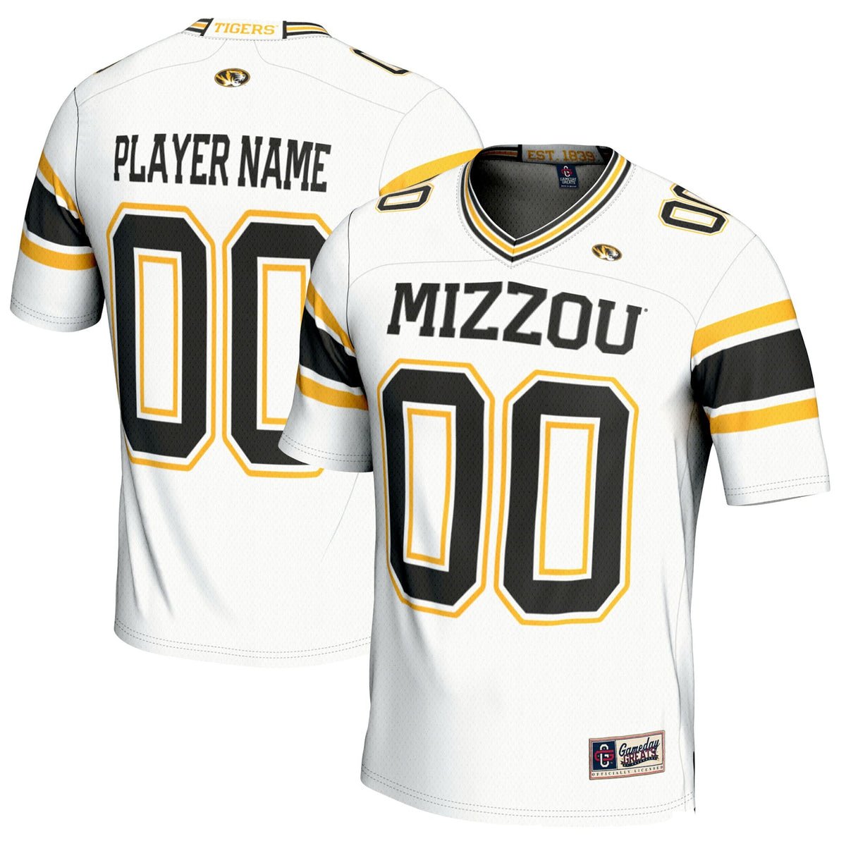 Missouri Tigers NIL Pick-A-Player Football Jersey - White product image 2