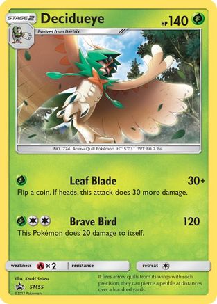 Decidueye (SM55/248) [SM Promos] Holofoil - Promo product image 1, provided for visual reference and product detail review