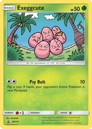 Exeggcute (SM119/248) [SM Promos] Holofoil - Promo product image 1, provided for visual reference and product detail review