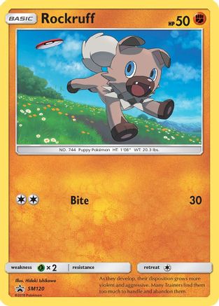 Rockruff - SM120 (SM120/248) [SM Promos] Holofoil - Promo product image 1, provided for visual reference and product detail