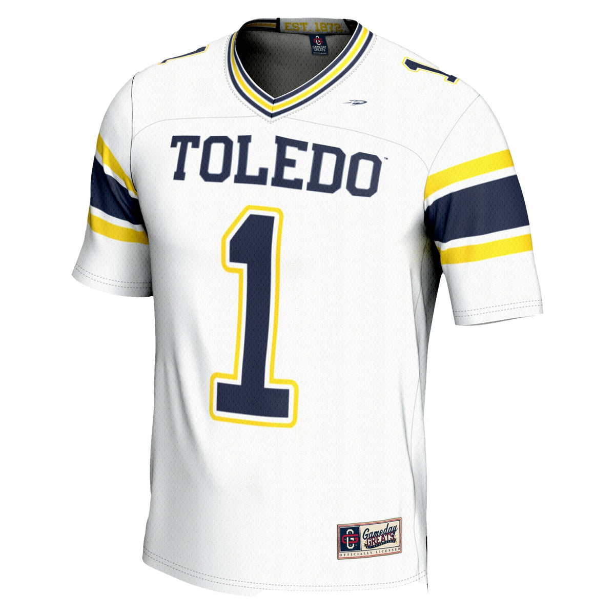 #1 Toledo Rockets Endzone Football Jersey - White product image 3
