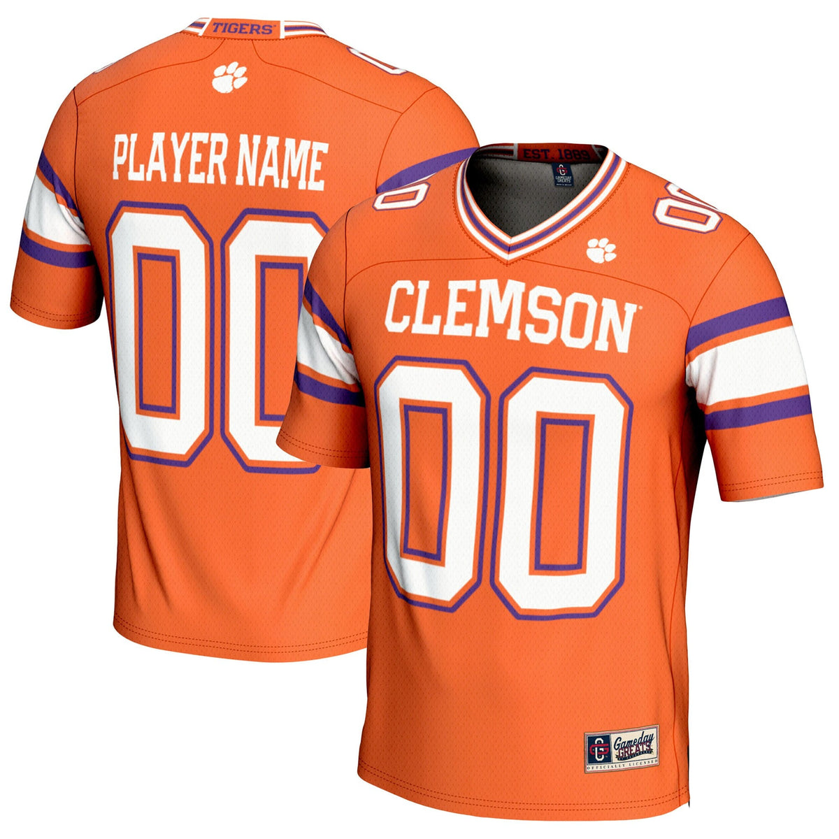 Clemson Tigers NIL Pick-A-Player Football Jersey - Orange product image 2