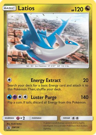 Latios (SM136/248) [SM Promos] Holofoil - Promo product image 1, provided for visual reference and product detail review