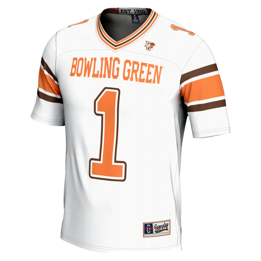 #1 Bowling Green St. Falcons Endzone Football Jersey - White product image 3