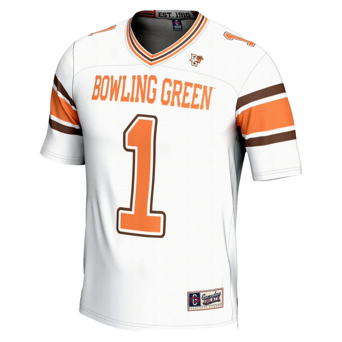 #1 Bowling Green St. Falcons Endzone Football Jersey - White product image 3