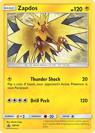 Zapdos - SM145 (SM145/248) [SM Promos] Holofoil - Promo product image 1, provided for visual reference and product detail