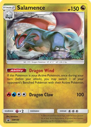 Salamence (SM140/248) [SM Promos] Holofoil - Promo product image 1, provided for visual reference and product detail review