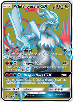 White Kyurem GX - SM141 (SM141/248) [SM Promos] Holofoil - Promo product image 1, provided for visual reference and product