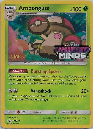 Amoonguss - SM202 (Prerelease) [Staff] (SM202) [SM Promos] Holofoil - Promo product image 1, provided for visual reference