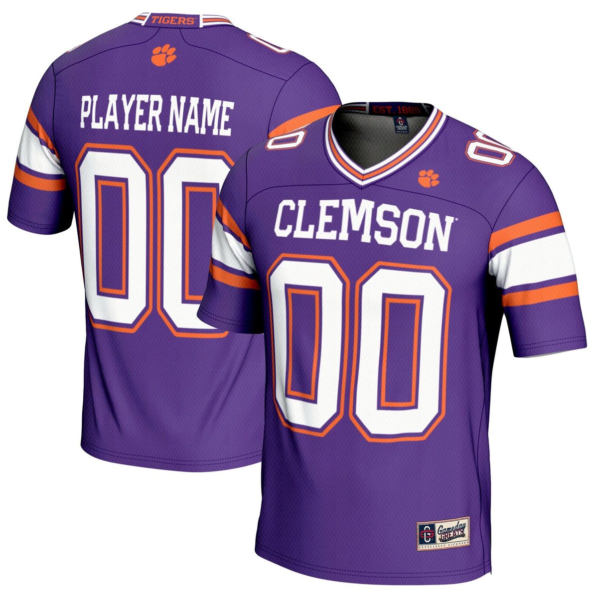 Clemson Tigers NIL Pick-A-Player Football Jersey - Purple product image 2