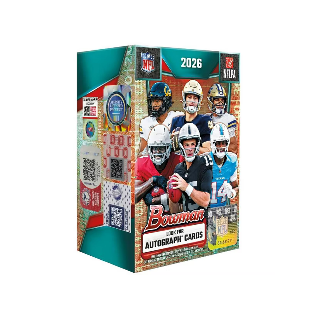 2026 Bowman Football Blaster Box product image 1, provided for visual reference and product detail review