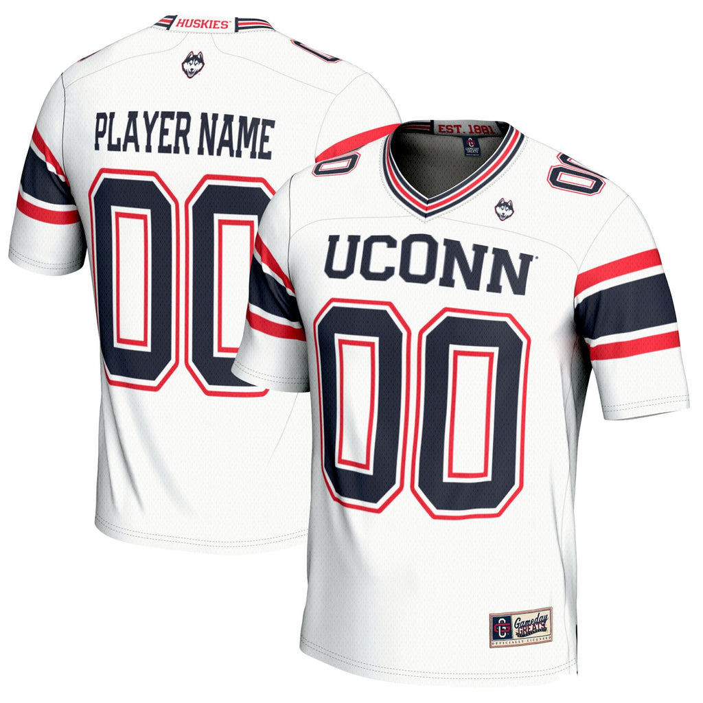 UConn Huskies NIL Pick-A-Player Football Jersey - White product image 2