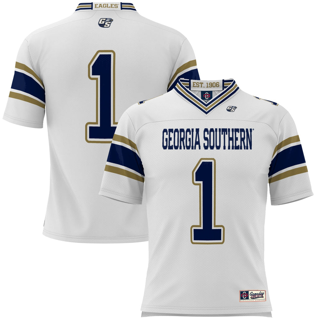 #1 Georgia Southern Eagles Endzone Football Jersey - White product image 2