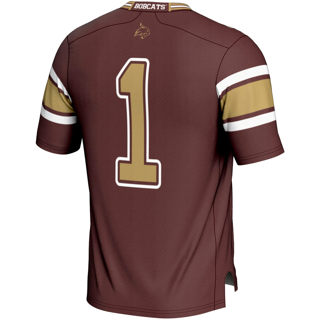 #1 Texas State Bobcats Endzone Football Jersey - Maroon product image 4