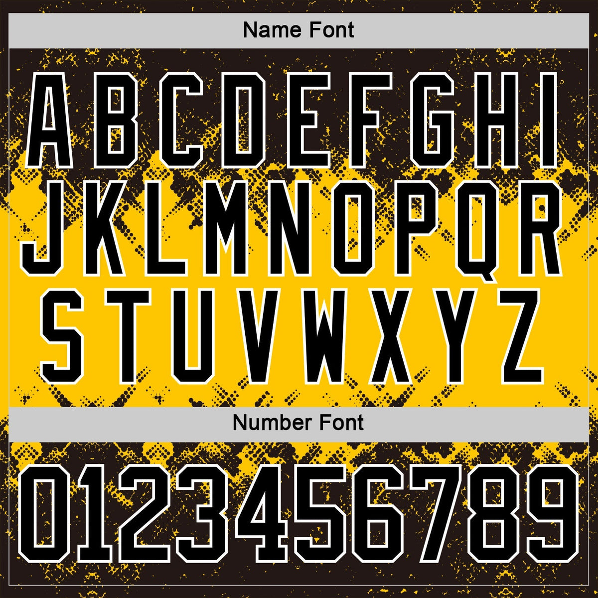 Custom Hockey Jersey - Black Yellow-White Abstract Splatter product image 7