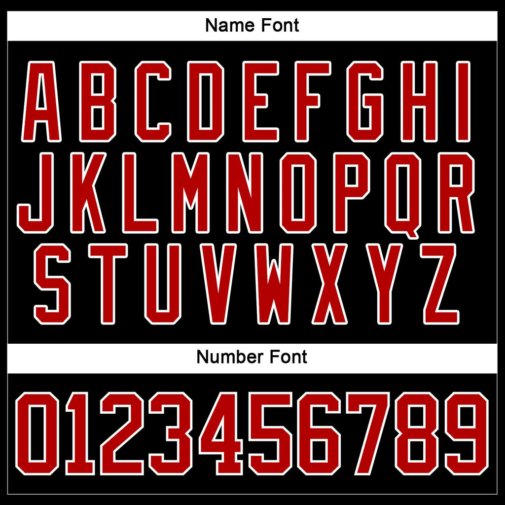 Custom Hockey Jersey - Black Red-White Christmas Santa product image 4