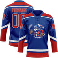 Custom Hockey Jersey - Royal Red-White Christmas Santa product image 1