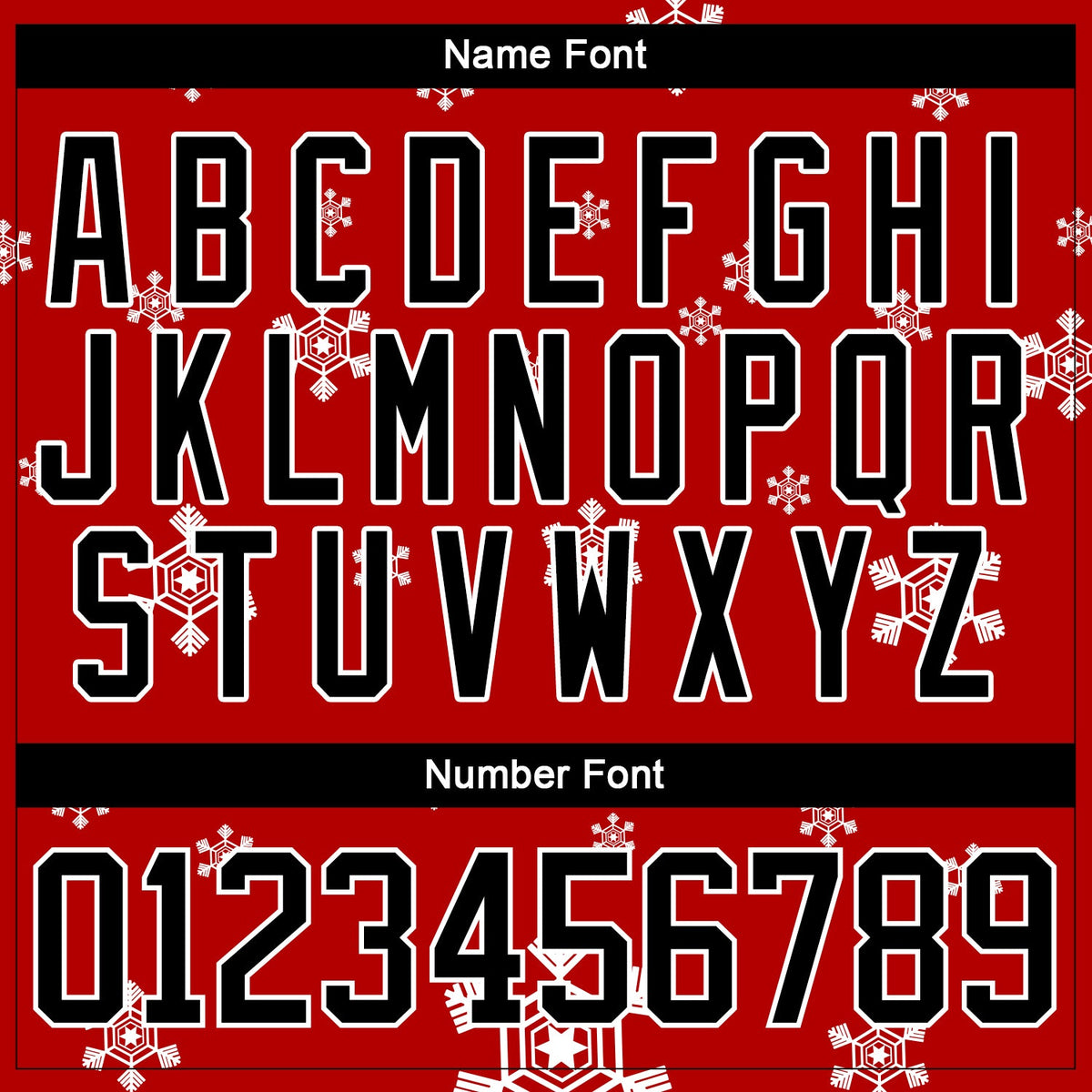 Custom Hockey Jersey - Red Black-White Christmas Snowman 3D product image 4