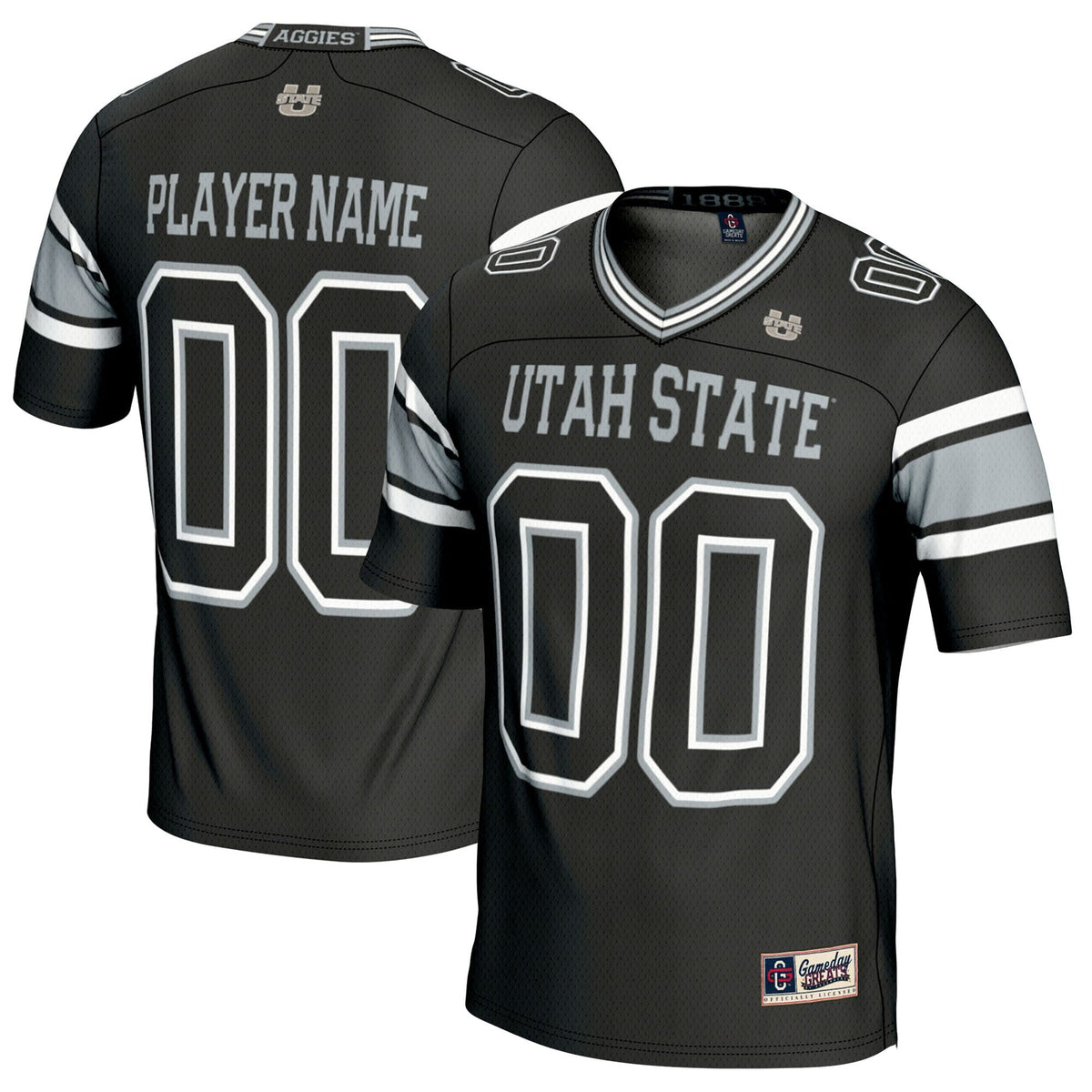 Utah State Aggies NIL Pick-A-Player Football Jersey - Black product image 1