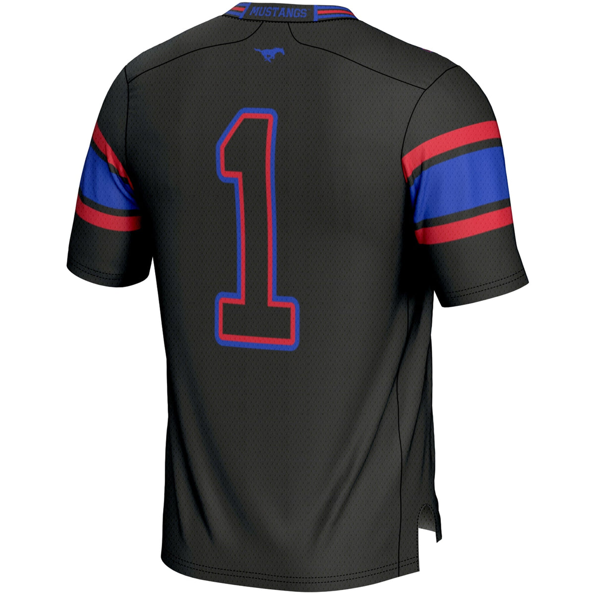 #1 SMU Mustangs Endzone Football Jersey - Black product image 4