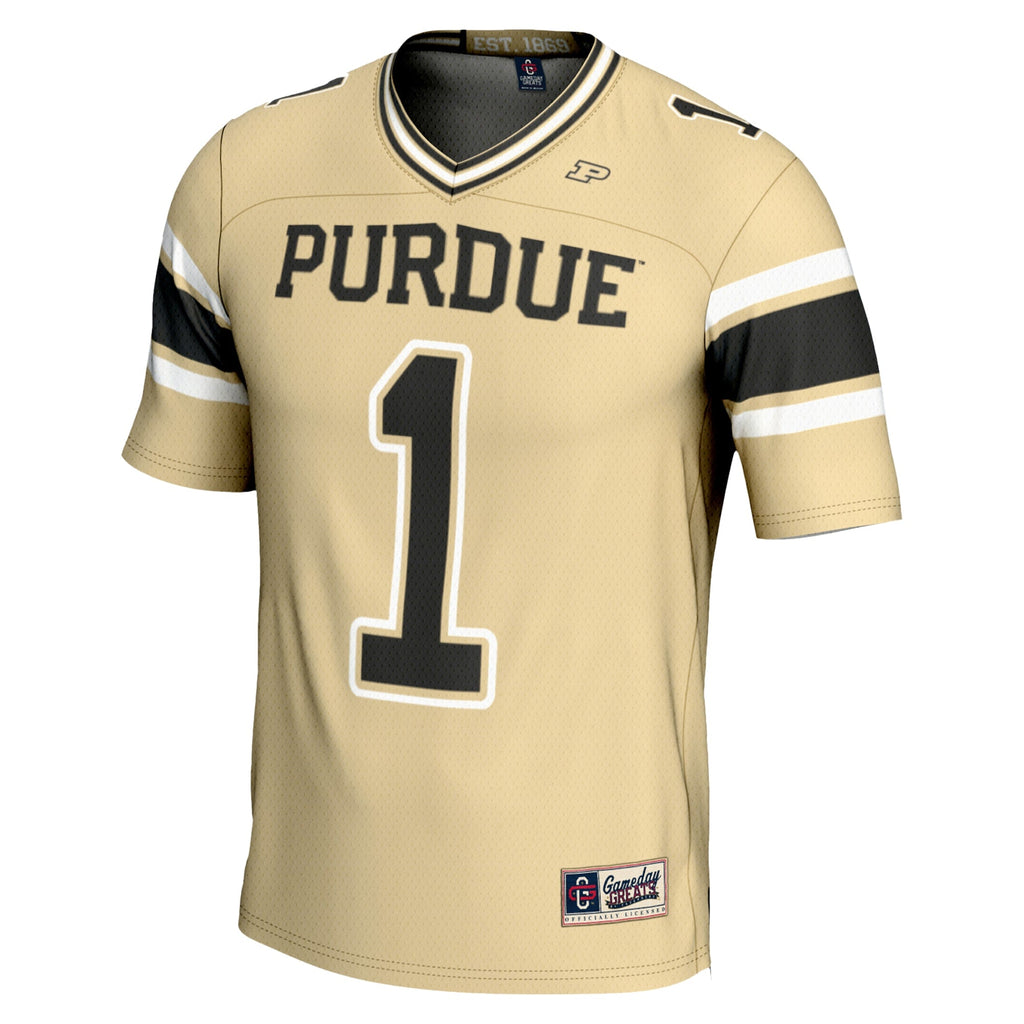 #1 Purdue Boilermakers Endzone Football Jersey - Gold product image 3