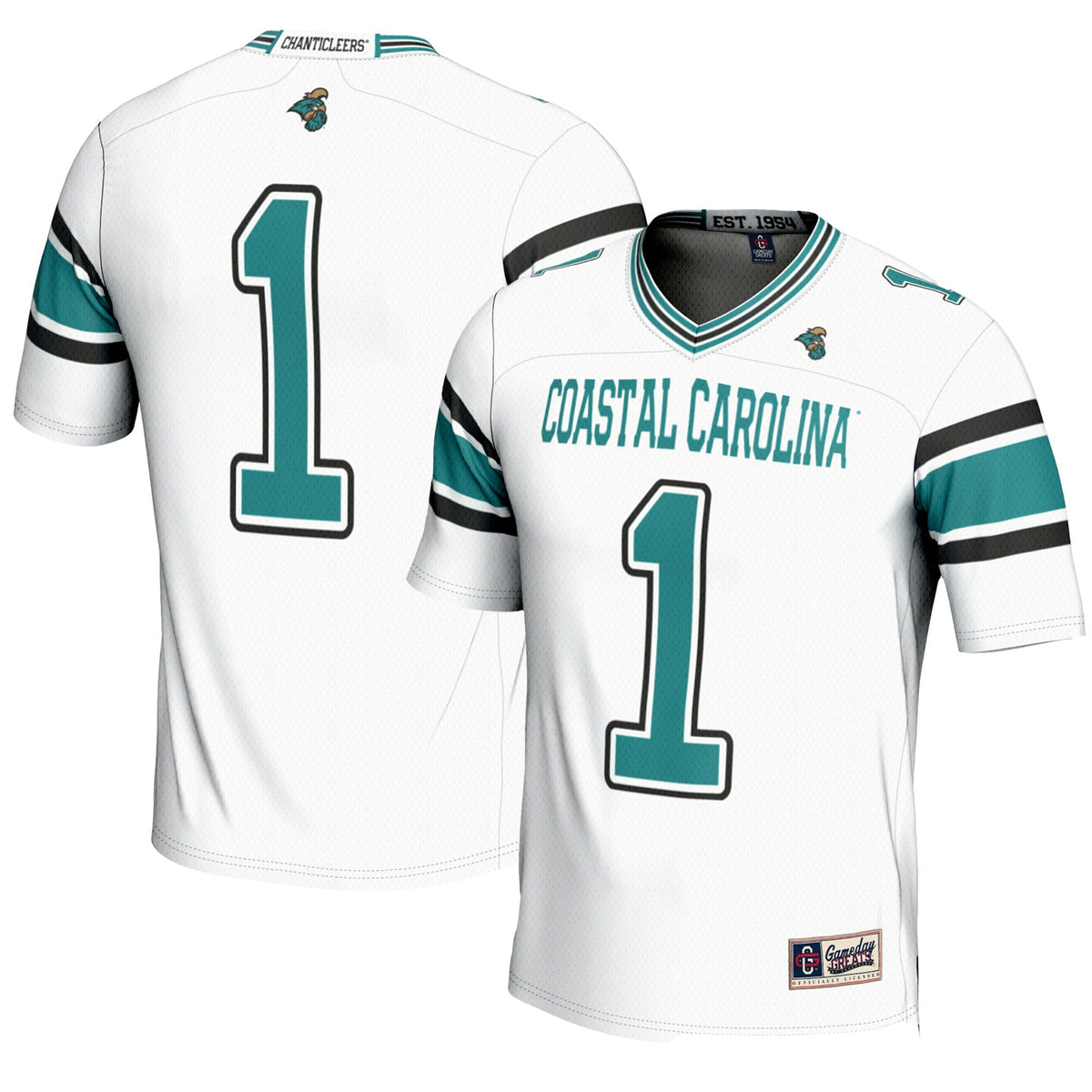 #1 Coastal Carolina Chanticleers Endzone Football Jersey product image 1