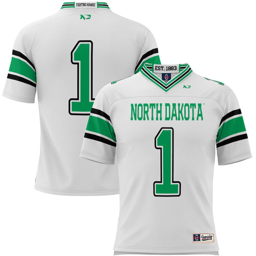 #1 North Dakota Endzone Football Jersey - White product image 2