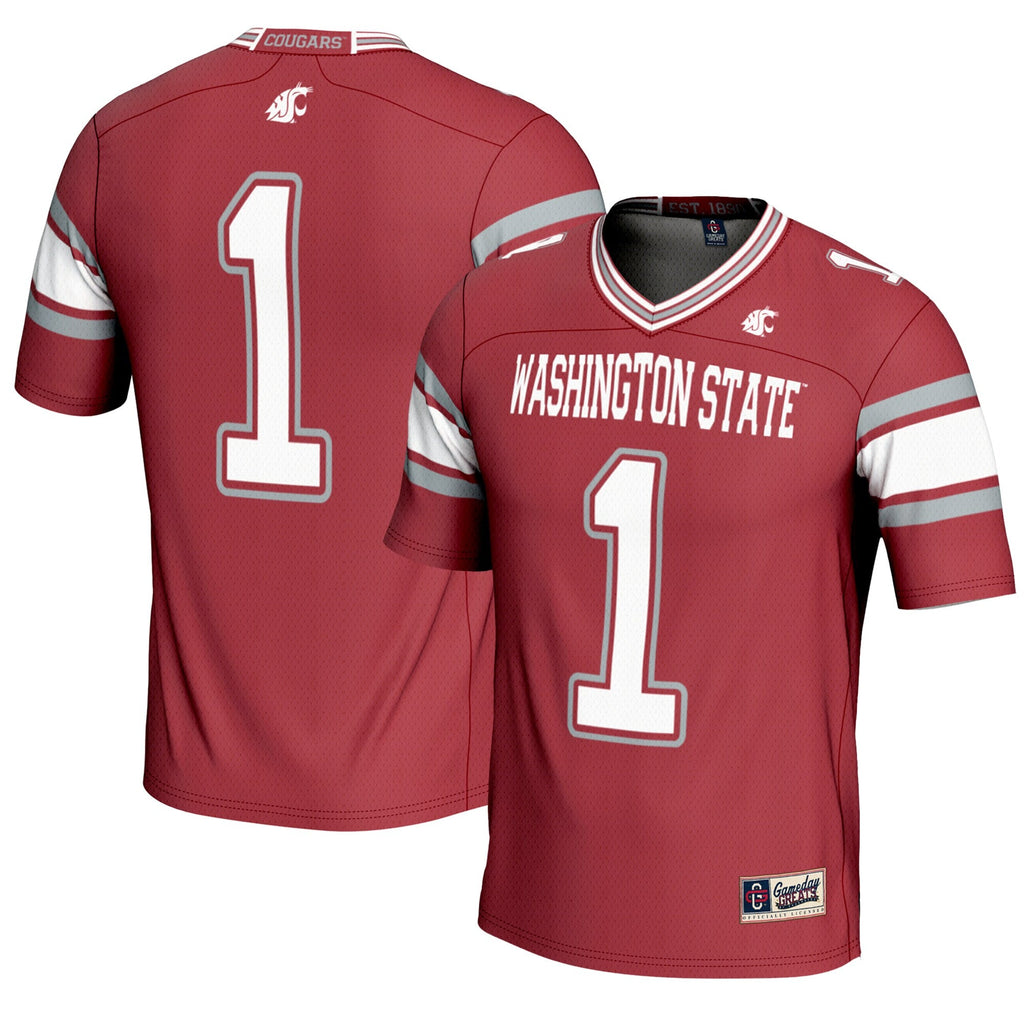#1 Washington State Cougars Endzone Football Jersey product image 1