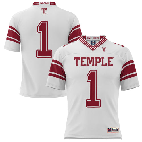 #1 Temple Owls Endzone Football Jersey - White product image 2