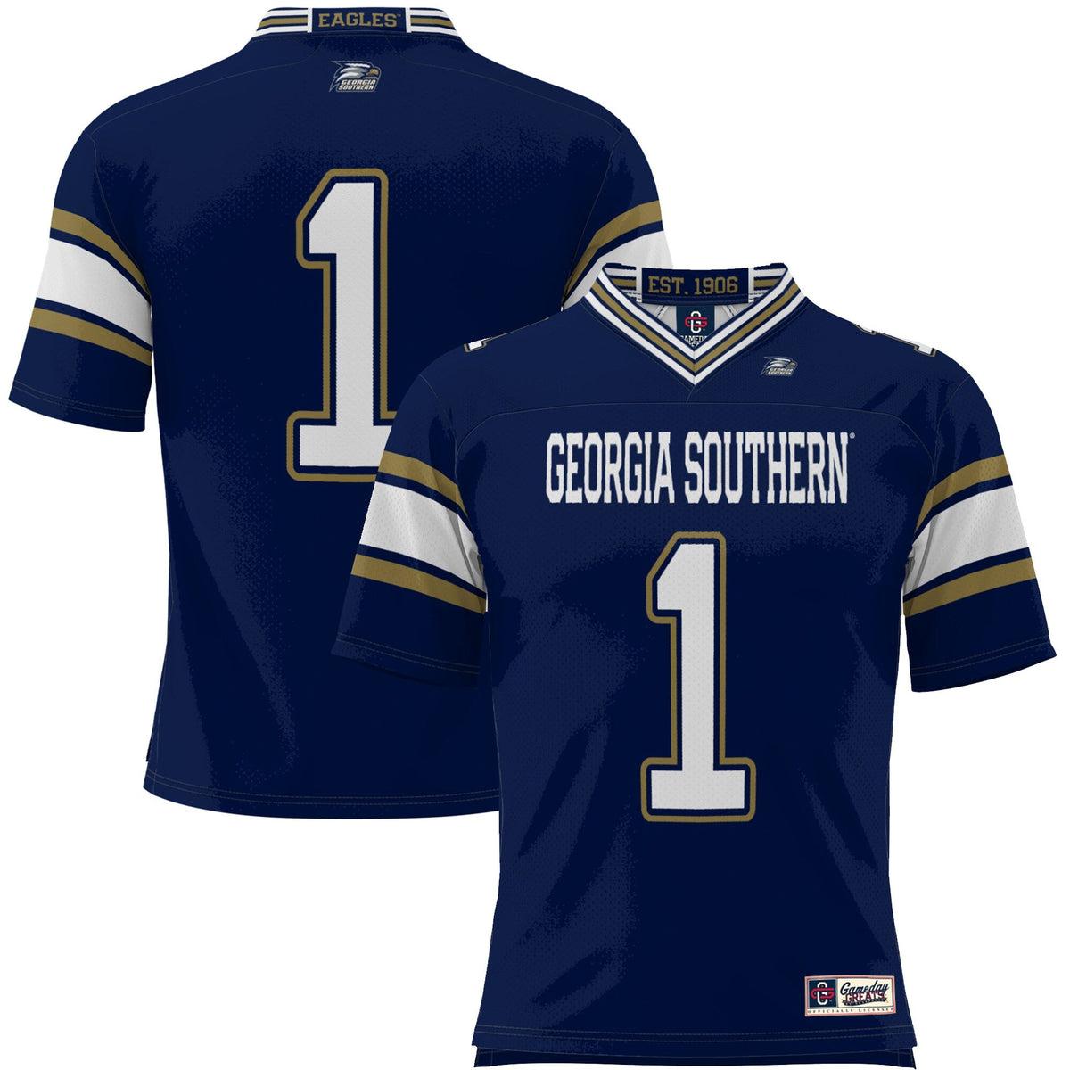 #1 Georgia Southern Eagles Endzone Football Jersey - Blue product image 2