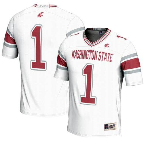 #1 Washington State Cougars Endzone Football Jersey - White product image 1