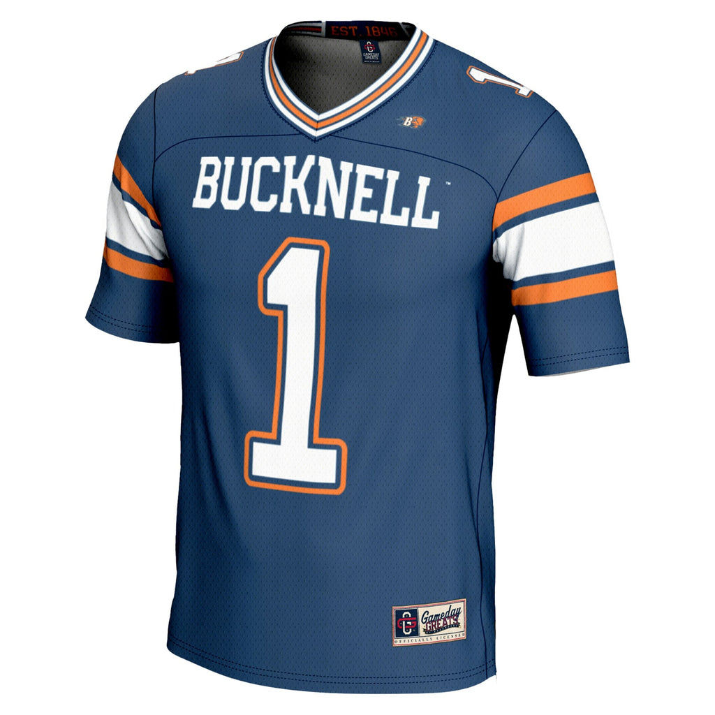 #1 Bucknell Bison Endzone Football Jersey - Blue product image 3