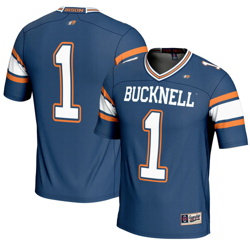 #1 Bucknell Bison Endzone Football Jersey - Blue product image 1