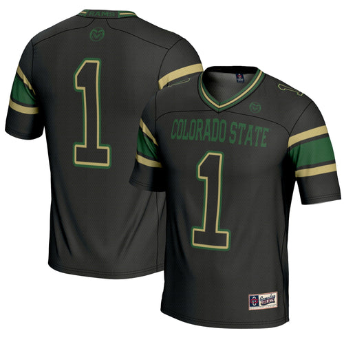 #1 Colorado State Rams Endzone Football Jersey - Black product image 1