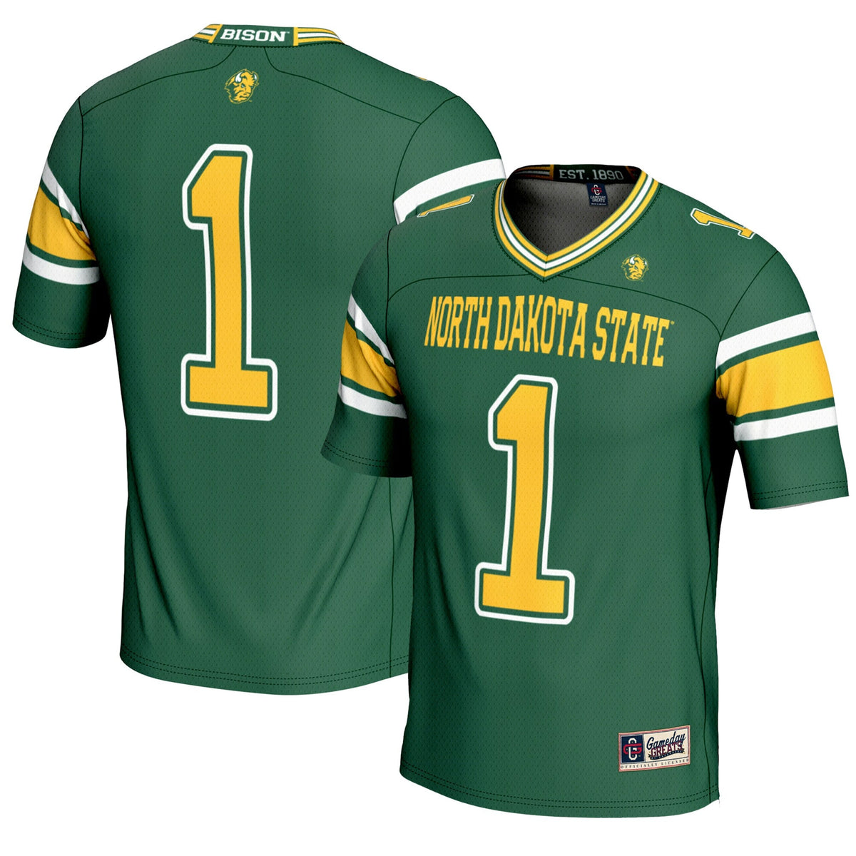 #1 NDSU Bison Endzone Football Jersey - Green product image 1