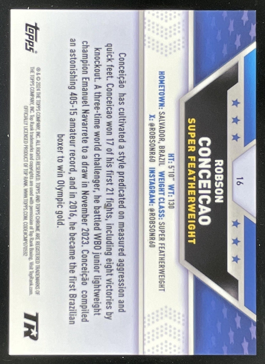 2024 Topps Chrome Black Refractor #16 Robson Conceicao /10 product image 2, provided for visual reference and product detail