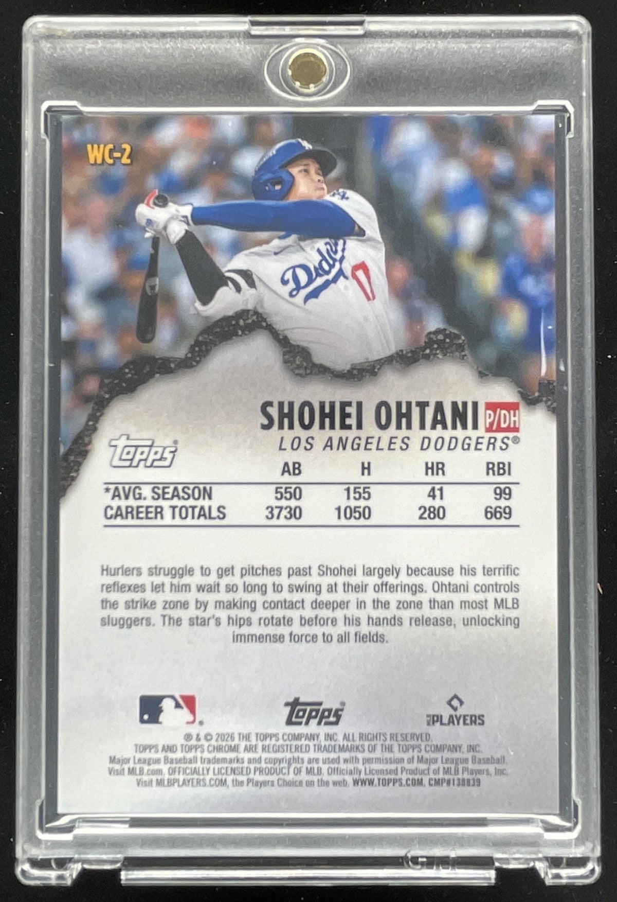 2026 Topps Chrome Wrecking Crew Orange Refractor #WC-2 Shohei Ohtani /25 product image 2, provided for visual reference and